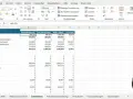 Excel-Tabelle mit Nebenkostenabrechnung Vorlage. Zeigt Kostenaufstellung für verschiedene Mieter.