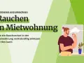 Ein Mann raucht am Fenster. Die Grafik thematisiert, ob man in einer Mietwohnung rauchen darf und wie ein Rauchverbot wirksam wird.