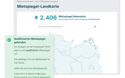 Mietspiegel-Landkarte zeigt 2.406 Datensätze. Suche nach Mietspiegel Xanten oder gib eine Postleitzahl ein.